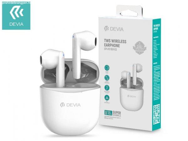 Devia TWS Bluetooth sztereó headset v5.0 + töltőtok - Devia Joy A10 Series
True Wireless Earphones with Charging Case - fehér
