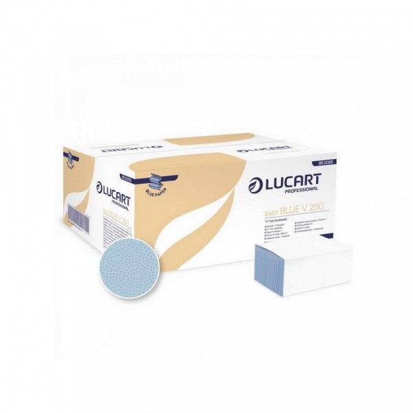 Kéztörlő 1 rétegű V hajtogatású kék 250 lap/csomag 20 cs/karton V 250
Easy Blue Lucart_863066