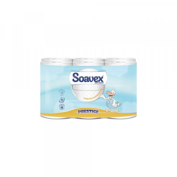 Toalettpapír 3 rétegű kistekercses 170 lap/tekercs 12 tekercs/csomag Soavex
Prestige_Paperdi