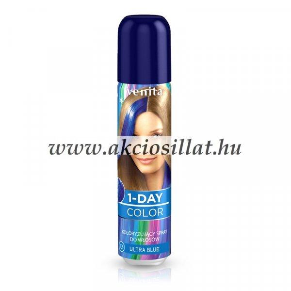 Venita 1 Day Color 1 napos kimosható ammóniamentes hajszínező spray 50ml 12
Ultra Blue