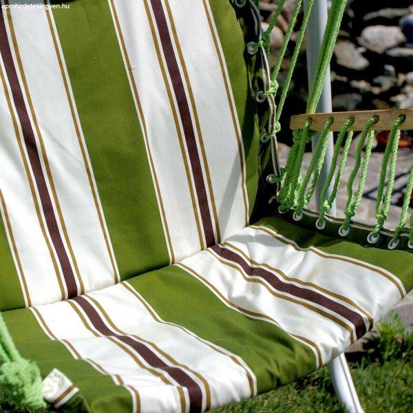 Függőágy kerti szék típushoz, 100x50 cm maximális terhelés 150 kg, Fehér
/ Zöld, MCT-0641