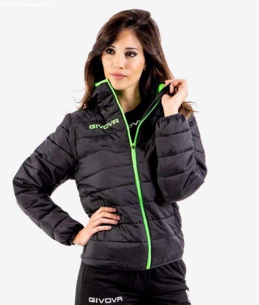 Givova Olanda Unisex kabát fekete-zöld fluo 1034 M