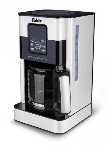 Fakir Aroma Grande digitális kávéfőző, 1000 W, Digitális képernyő, 1.8L,
Automatikus KI funkció, Időzítő, Öntisztító rendszer, Melegen tartás
funkció, Kivehető szűrőtartó, Fehér