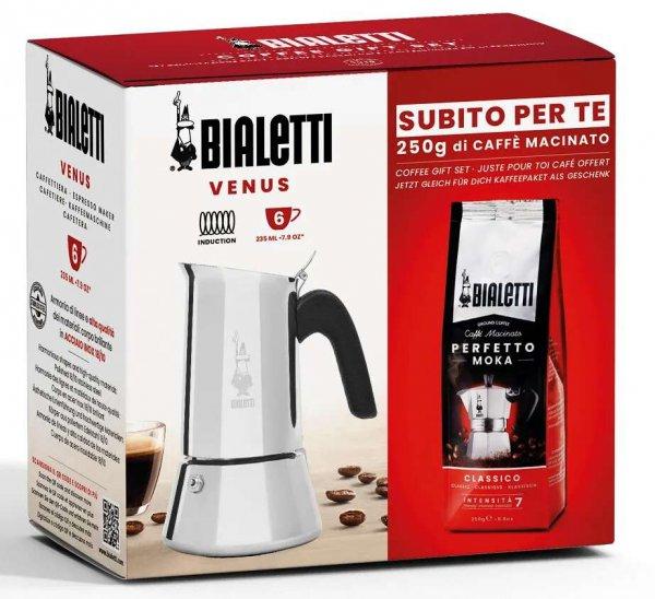 Bialetti 3541 Venus 6 adagos Kotyogós kávéfőző + 250g Moka Express Classico
kávé - Ezüst