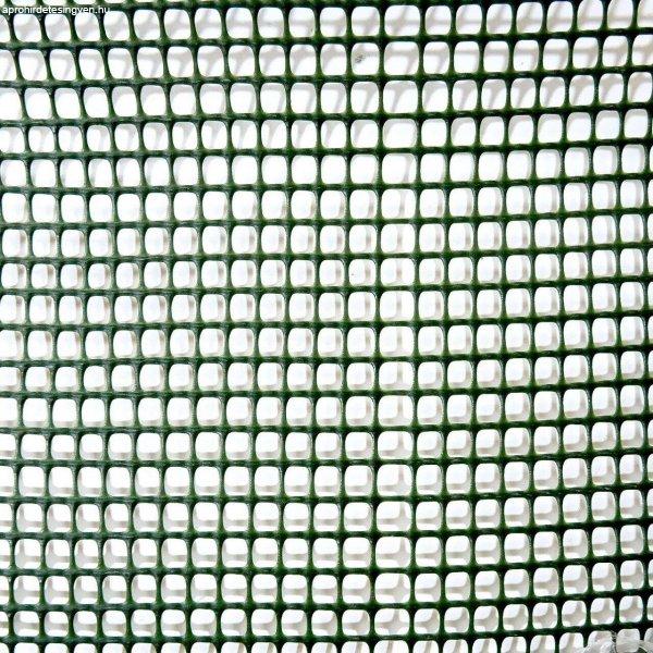 Kerítésháló, műanyag, 300 g/m2, zöld, 10x10 mm, 25x1 m