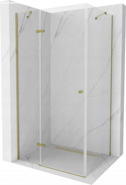 Mexen Roma Zuhanykabin nyíló ajtóval   110 x 80 cm,  átlátszó üveg, 
arany  - 854-110-080-50-00 Nyiló ajtós