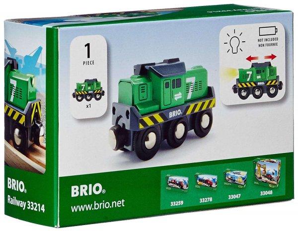 BRIO World Elemes tehermozdony - Zöld