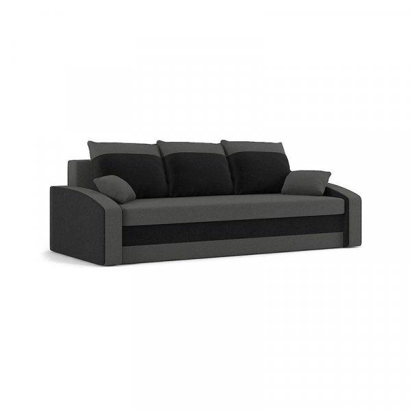 Monviso kanapéágy, PRO szövet, bonell rugóval, szín - szürke / fekete