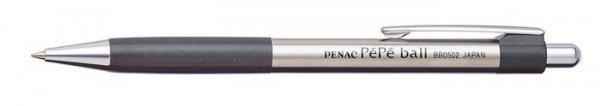 Golyóstoll, 0,7 mm, nyomógombos, fekete tolltest, PENAC "PéPé",
kék