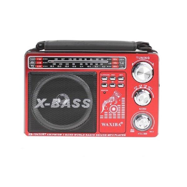 X-BASS Hordozható FM rádió és MP3 lejátszó
beépített LED fényvetővel (BBJH)