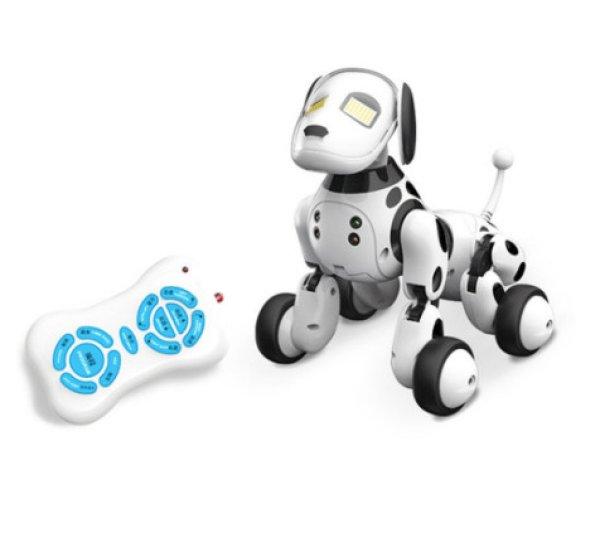 Intelligens, távirányítós robot kutya - 
sétáló, hemperegő, ugató, táncoló és
éneklő robot házikedvenc (BBJ)