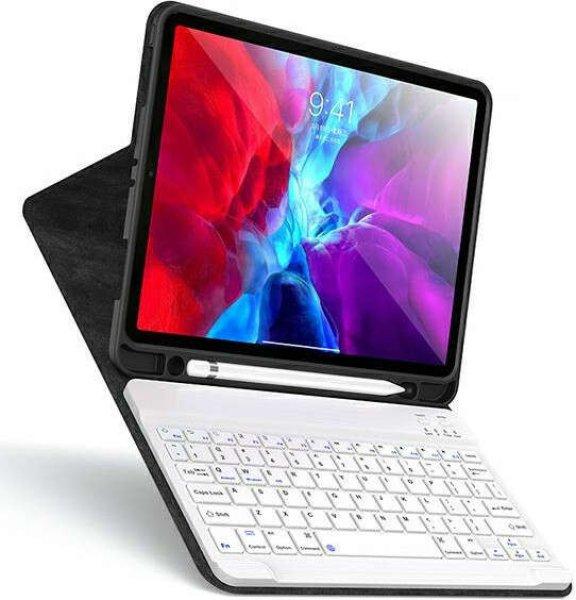 Apple iPad Air (2020 / 2022) / iPad Pro (2018) Usams Winro Keyboard Case flip
tablet tok qwerty billentyűzettel (angol), Zöld/Fehér