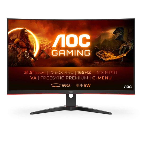 AOC CQ32G2SE ívelt Gaming 165Hz VA Monitor 31.5