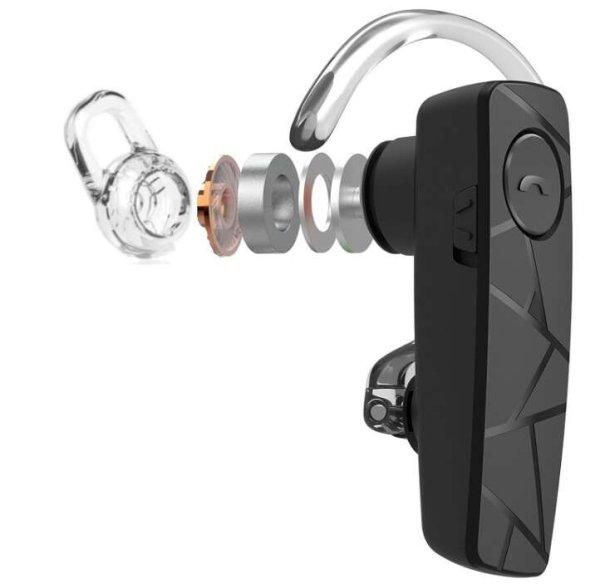 Bluetooth Fülhallgató Tellur Vox 55, Többpontos, Mikrofon, Vezeték nélküli
hatótávolság 10 m-ig, Fekete