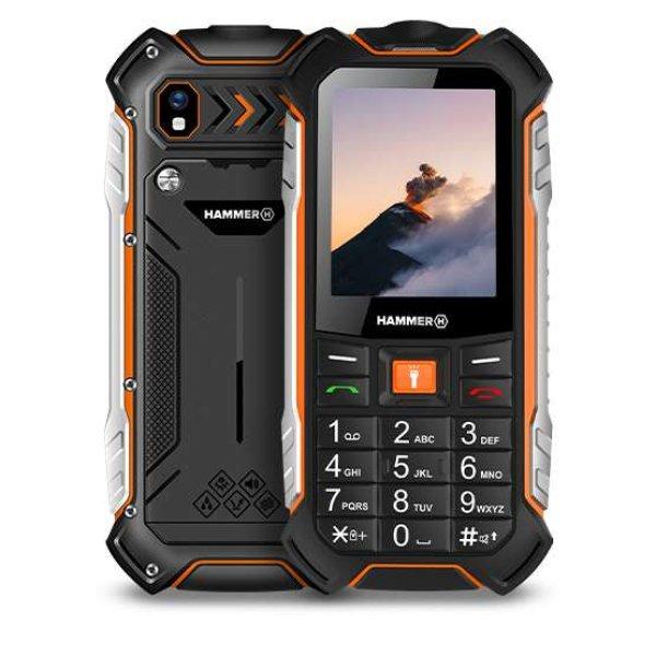 myphone Hammer Boost 4G 256MB Dual SIM Mobiltelefon, fekete-narancssárga