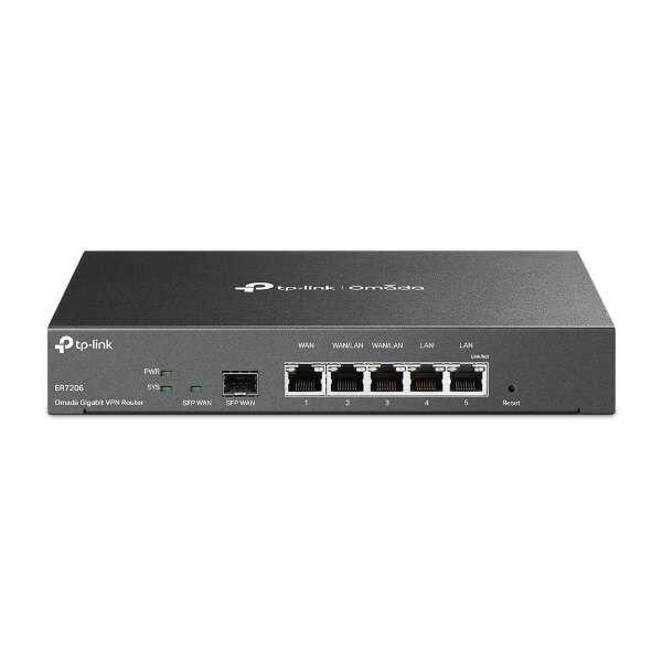 TP-Link Router - ER7206 VPN (1Gbps, 6 port, 1 RJ45 + 1 SFP WAN / 2 RJ45 LAN / 2
RJ45 LAN-WAN port; 50x VPN)