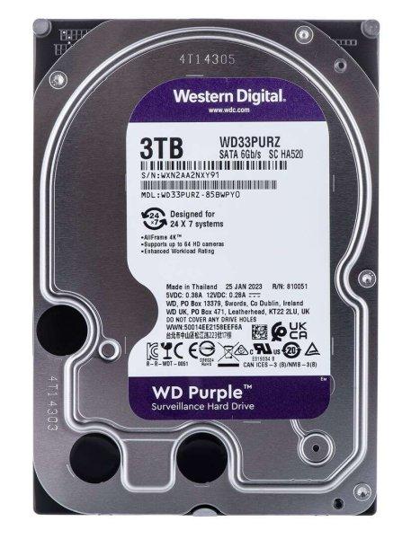 Western Digital 3TB Purple SATA3 3.5
