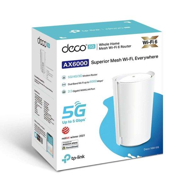 TP-Link DECO X80 5G Wireless AX6000 Dual-Band 5 Gbps Router