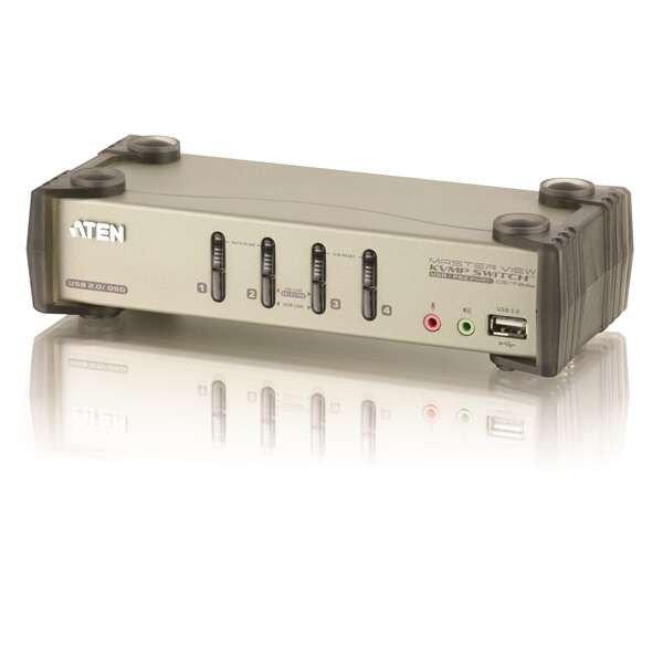 ATEN KVM Switch 4PC USB VGA +Audio CS1734B