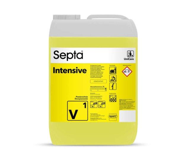 Erős padlótisztítószer zsír és olaj szennyeződések tisztításához
SEPTA INTENSIVE V1 10L