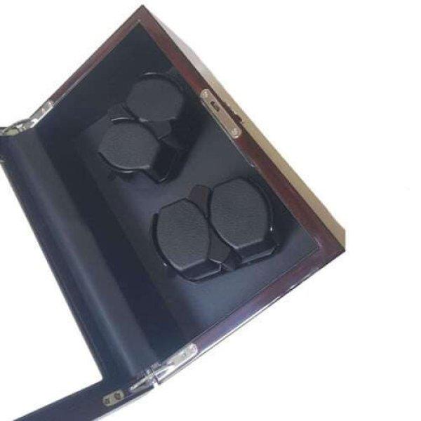 Óratartó doboz iUni Luxury Watch Winder 4, Mahagóni-Fekete