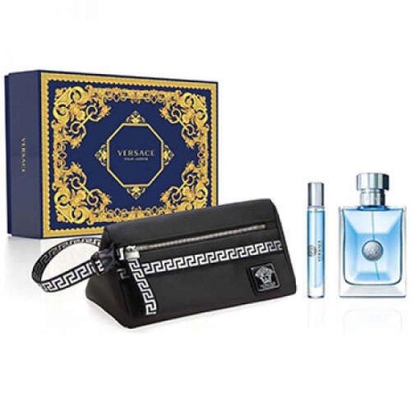 Versace - Pour Homme  szett I. 100 ml eau de toilette + 10 ml mini parfum +
táska