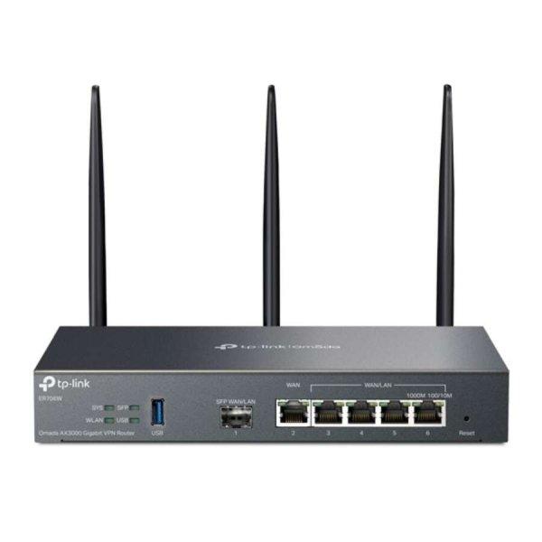 TP-LINK Vezetékes Omada AX3000 VPN Router 1xWAN(1000Mbps) + 4xLAN(1000Mbps) +
1xSFP + 1xUSB3.0, ER706W