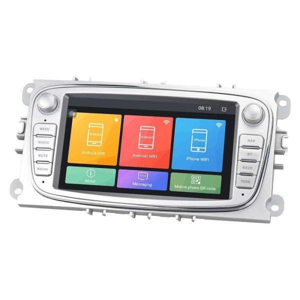 2 din multimédia fejegység GPS – 7” - 2 din fejegység (Ford Focus 2,
Mondeo, Galaxy, S-MAX, Connect autókba) ezüst színben