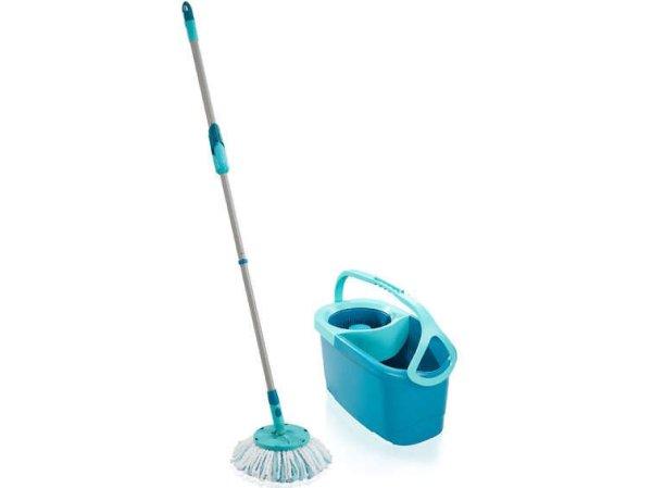 Leifheit Clean Twist Disc Mop felmosókocsi és vödör Egy tartályos Kék