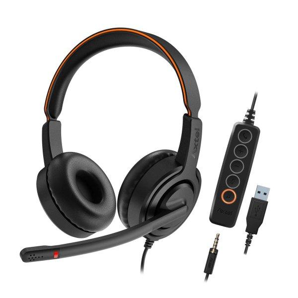 Axtel Voice UC45 stereo USB Vezetékes Headset - Fekete