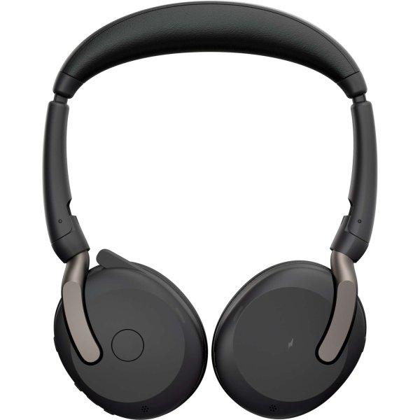 Jabra Evolve2 65 Flex Duo (UC) Wireless Headset - Fekete