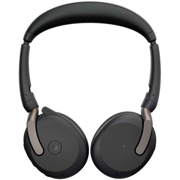 Jabra Evolve2 65 Flex Duo Link380c (Microsoft Teams) Wireless Headset - Fekete