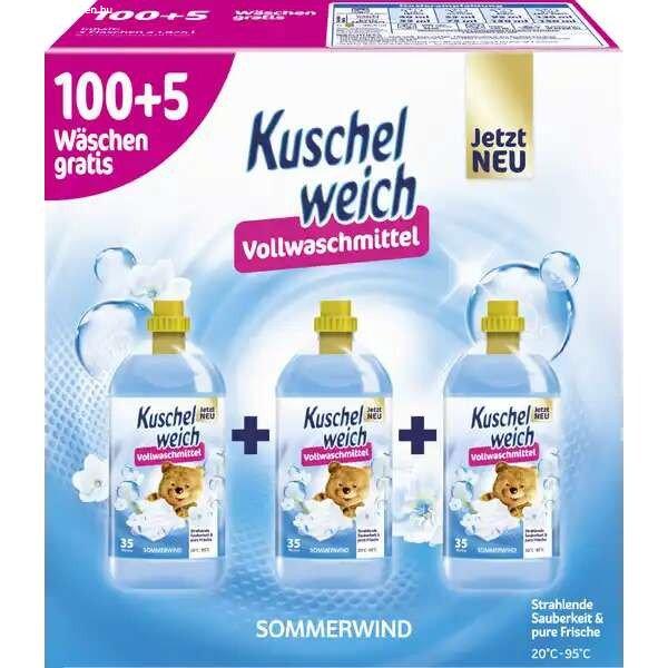 Kuschelweich COLOR SOMMERWIND folyékony Mosószer 105 mosás 3x1,9l DE