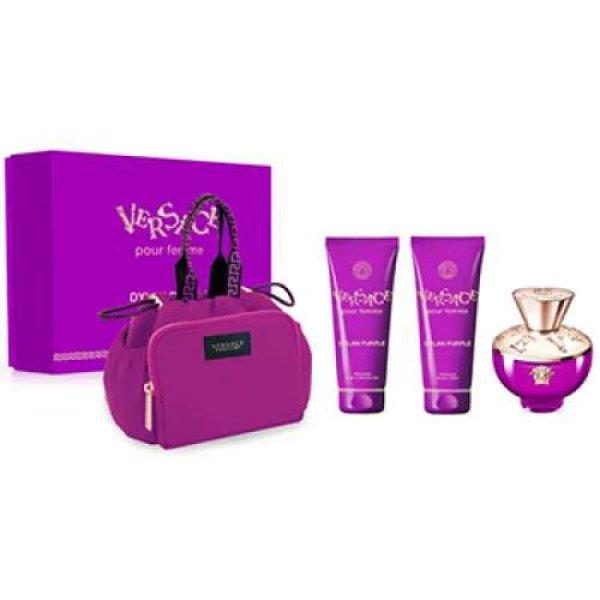 Versace - Dylan Purple szett II. 100 ml eau de parfum + 100 ml testápoló + 100
ml tusfürdő + táska