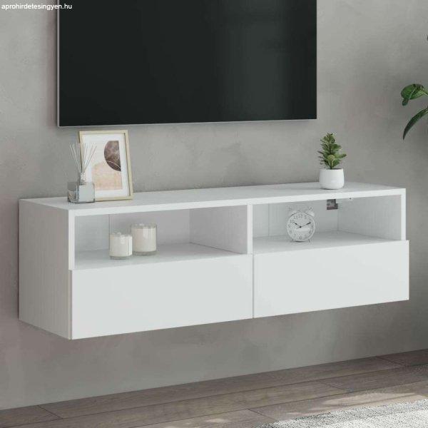 vidaXL fehér szerelt fa fali TV-szekrény 100 x 30 x 30 cm