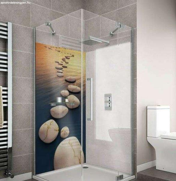 Wallplex fürdőszobai dekorpanel Zen kövek 90 cm x 200 cm        