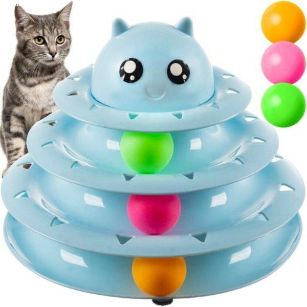 Purlov interaktív macskajáték - torony labdákkal