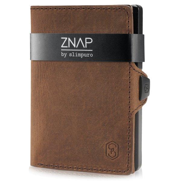 Slimpuro ZNAP, vékony pénztárca, 8 kártya, érme rekesz, 8,9 x 1,5 x 6,3 cm
(SZ x M x M), RFID védelem