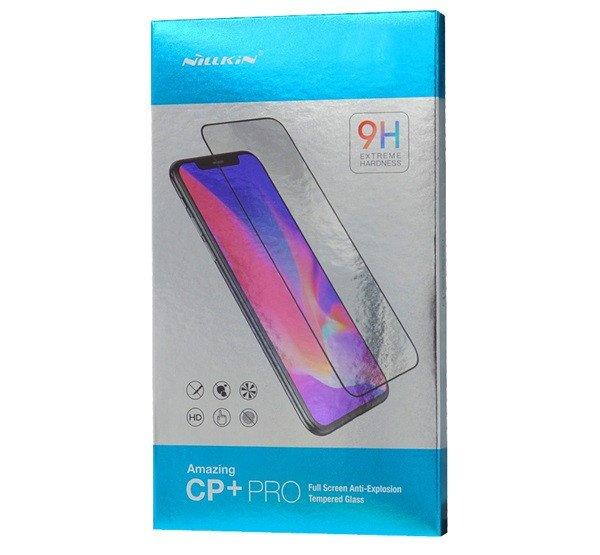 NILLKIN CP+ PRO képernyővédő üveg (2.5D kerekített szél, íves, full
glue, karcálló, UV szűrés, 0.33mm, 9H) FEKETE Apple iPhone 15 Pro Max