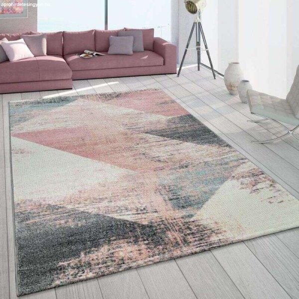 Kurtzflor-szőnyeg Használt kinézet rózsaszín színes, modell 20756,
120x170cm