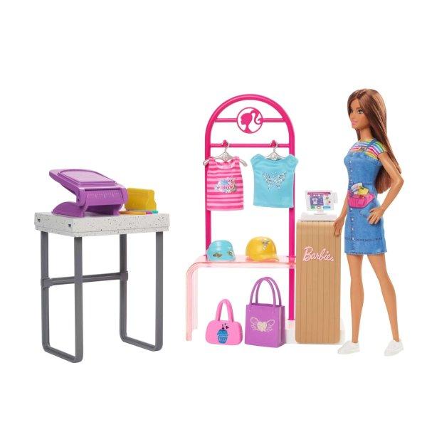 Barbie Make & Sell Boutique Ruhatervező játékszett