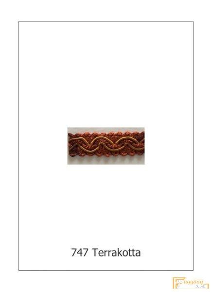 (10 szín) Bortni szalag hullám mintás 9747-747 Terrakotta