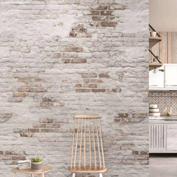 Dutch wallcoverings old brick wall bézs és barna tapéta