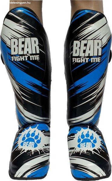 BEAR Advanced Training Lábfejes lábvédő-Sípcsontvédő műbőr Kék. XL 