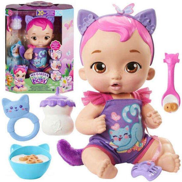 Mattel My Garden Baby: Édi-Bédi lila cica interaktív baba