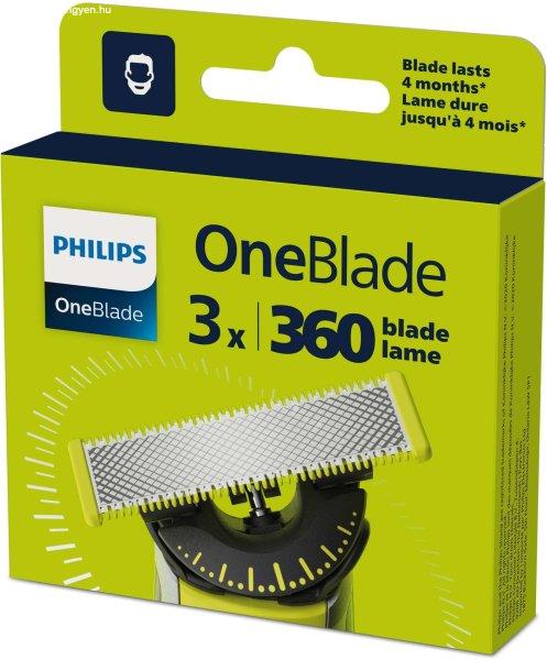 Philips QP430/50 OneBlade Csere borotvafej készlet (3db / csomag)