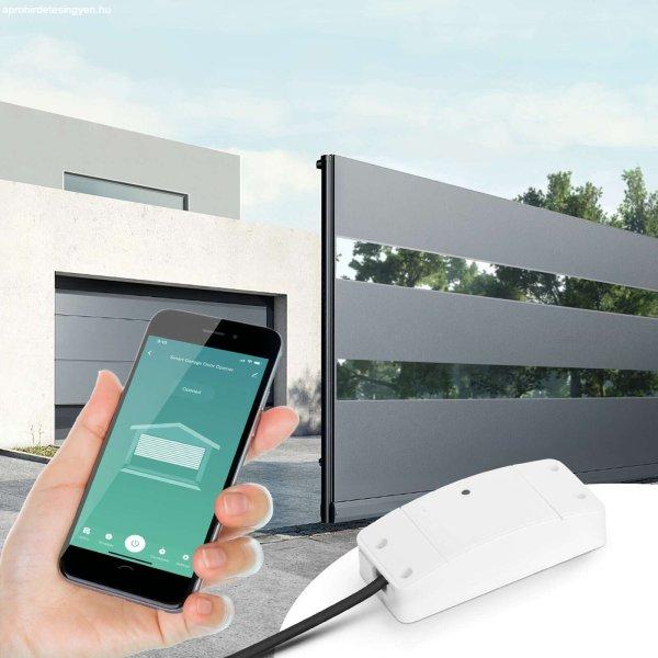 DELIGHT Smart Wi-Fi-s garázsnyitó szett - 230V - nyitásérzékelővel, TUYA
smart app-pal, 55379 