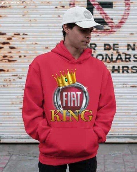 Fiat king pulóver - egyedi mintás, 4 színben, 5 méretben