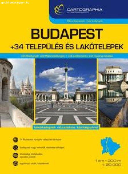 Budapest +34 Település és lakótelep atlasz 1:20 000, 1:10 000