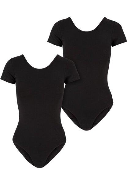 Urban Classics Ladies Organic Stretch Jersey Body 2-Pack black+black